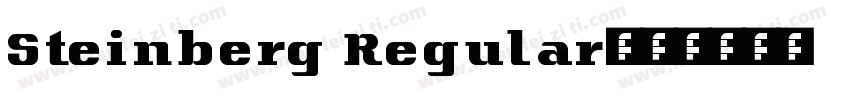 Steinberg Regular字体转换